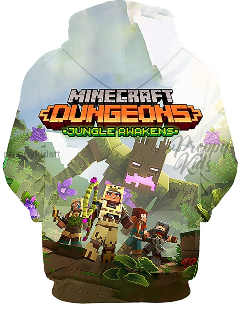 Minecraft 3D Hoodie Dungeon Jungle Awakens Hoodies