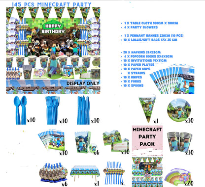 Minecraft 4th Ultimate edition Party Decoration package