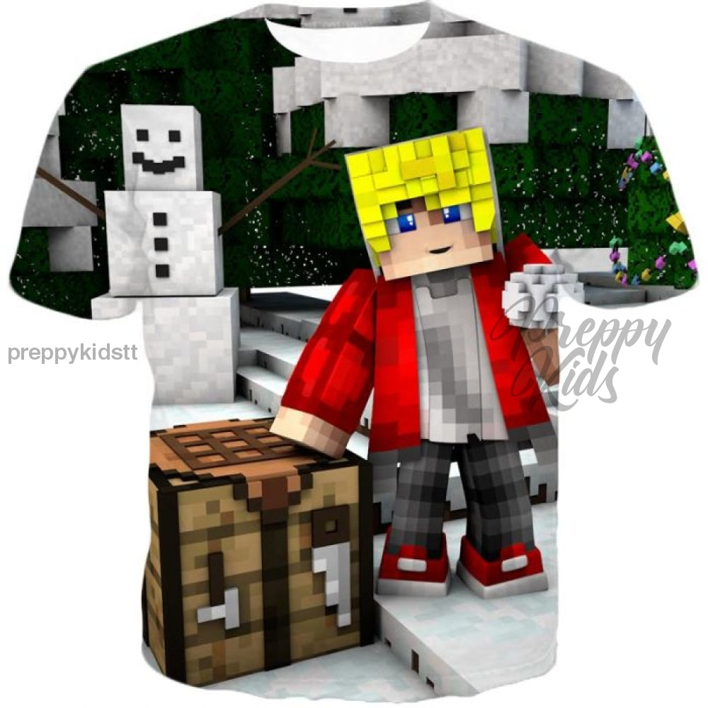 Minecraft Christmas Tshirt 3D Hoodies