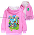 Minecraft Hoodie Zipper Pink Winter 3D Hoodies