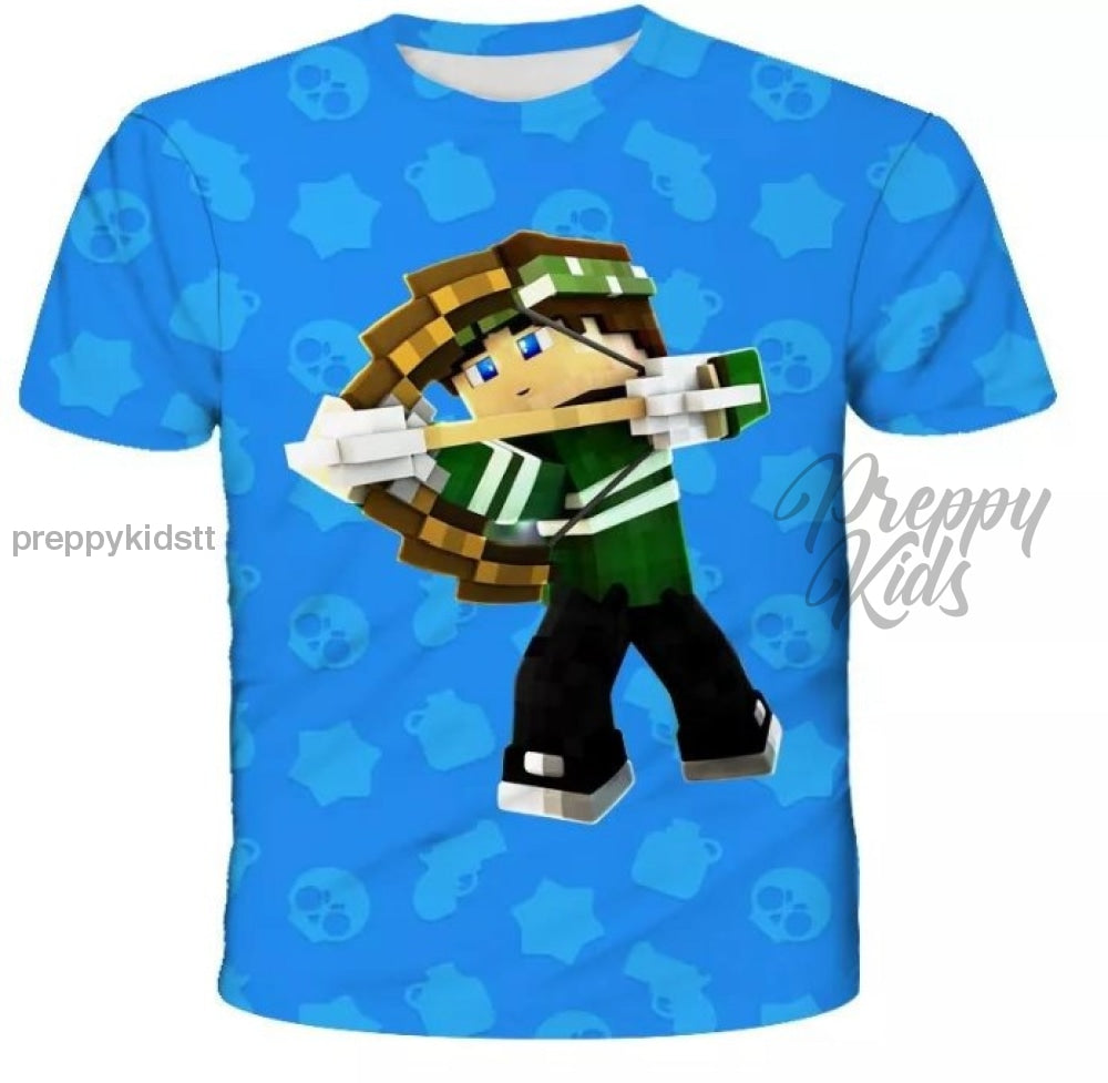Minecraft Tshirt (Blue &amp; Arrow) 3D Hoodies