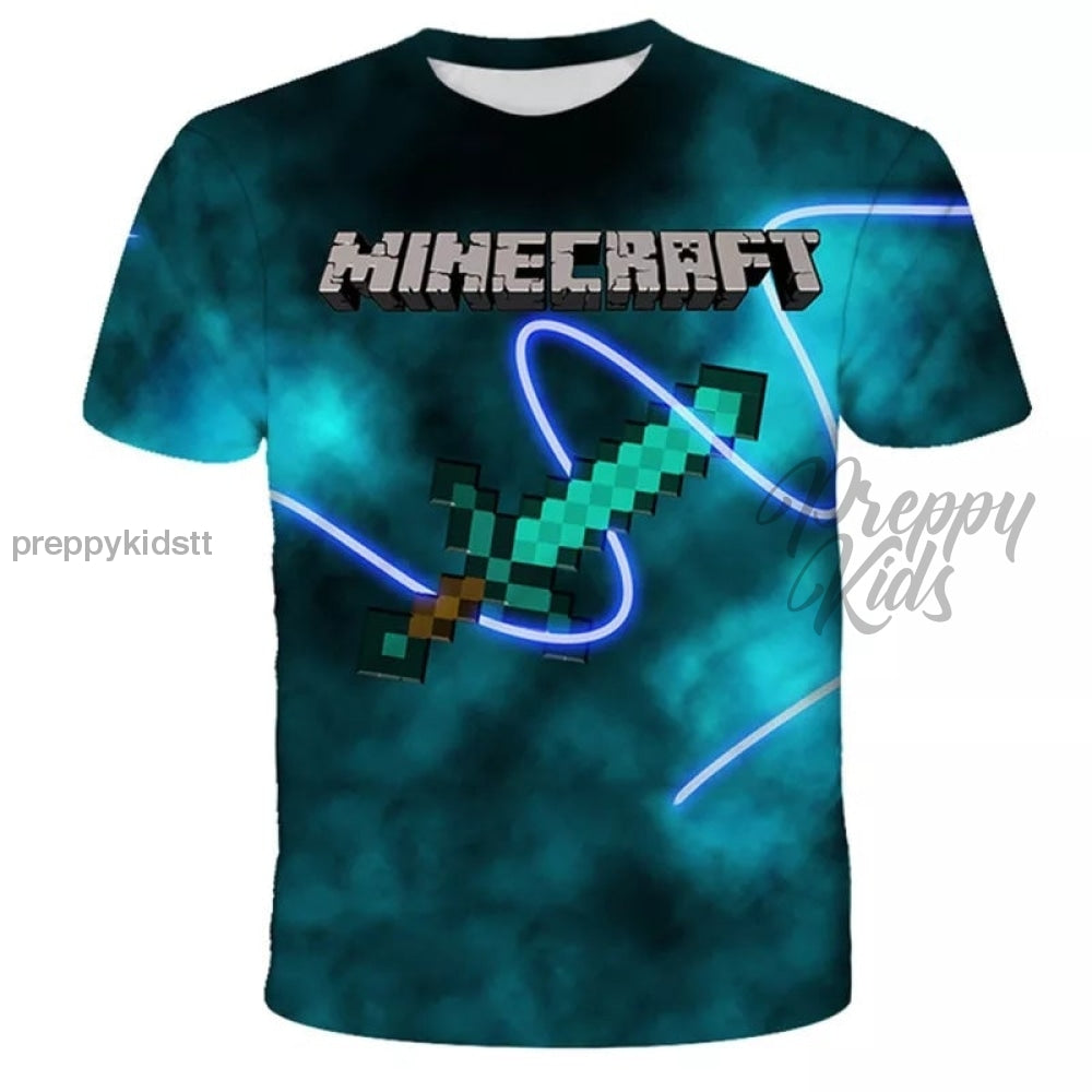 Minecraft Tshirt (Green Sword) 3D Hoodies