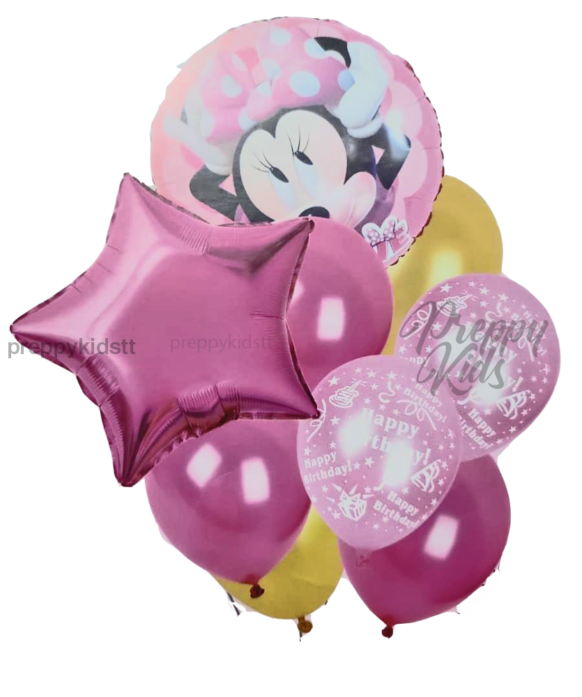 Minnie Mouse 9Pc Balloon Set Party Decorations