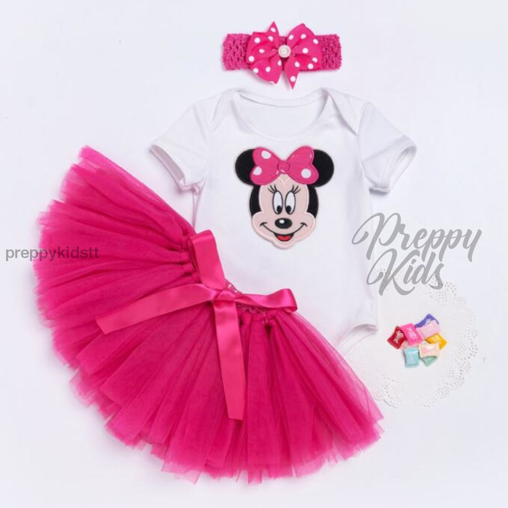 Minnie Mouse Birthday Outfit (Pink Fusion) 6 - 12 Months (73Cm) Outfits