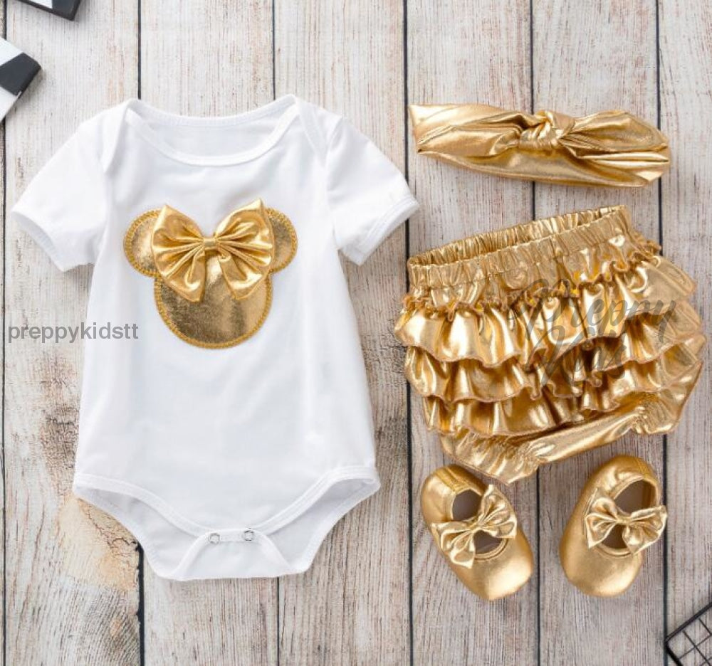 Minnie Mouse Outfit (Gold) Birthday Outfits