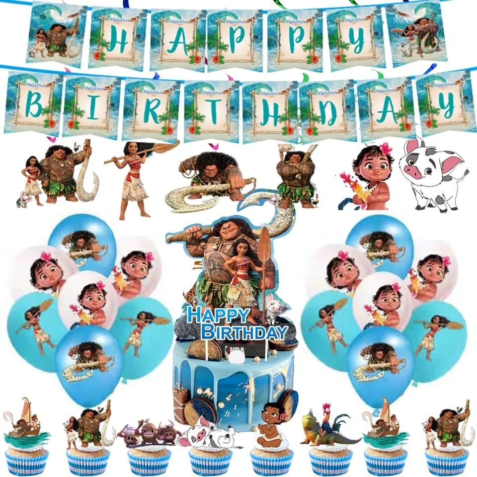 Moana Party Decoration Package - Preppy Kids (Grand Bazaar)