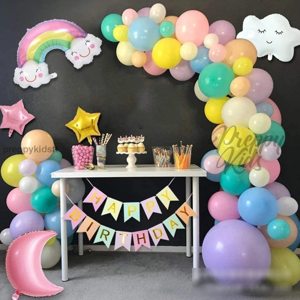 Moon Sun Rainbow Cloud Balloons Decorations Party