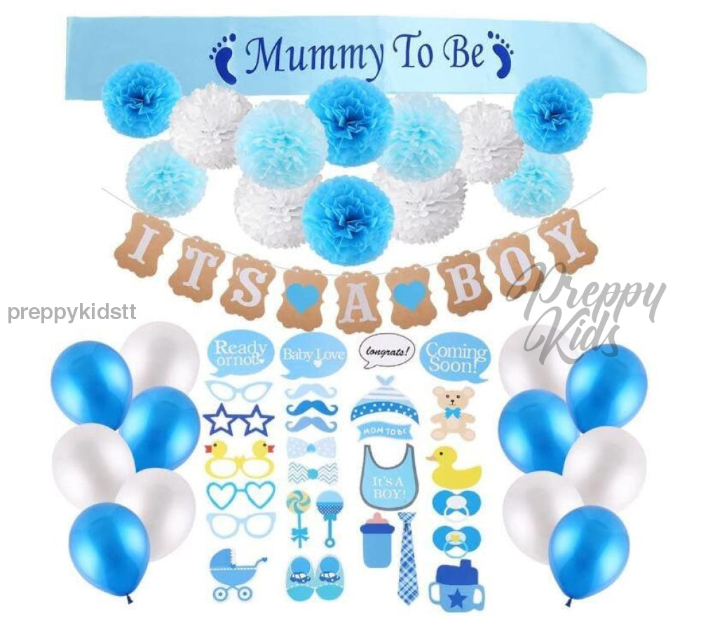 Mummy To Be - Boy Party Decorations (Baby Shower)