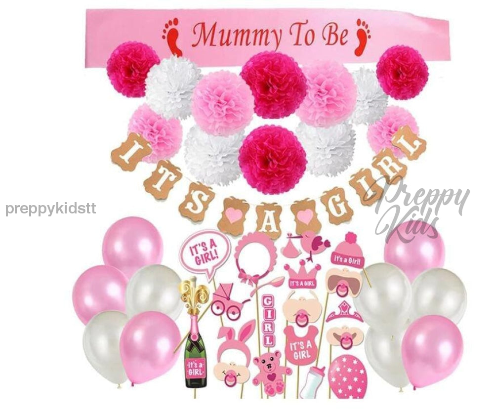 Mummy To Be - Girl Party Decorations (Baby Shower)