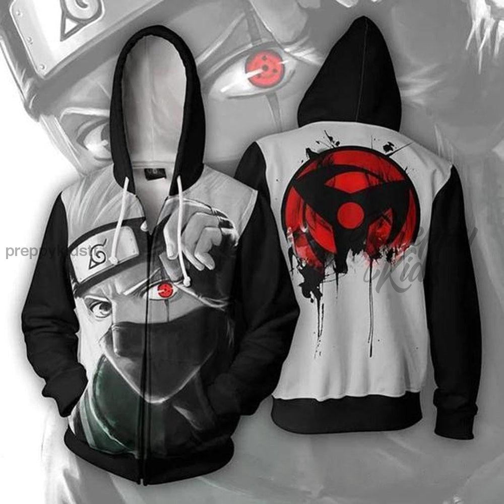 Naruto 3D Hoodie (Kakashi - No Zipper) Hoodies