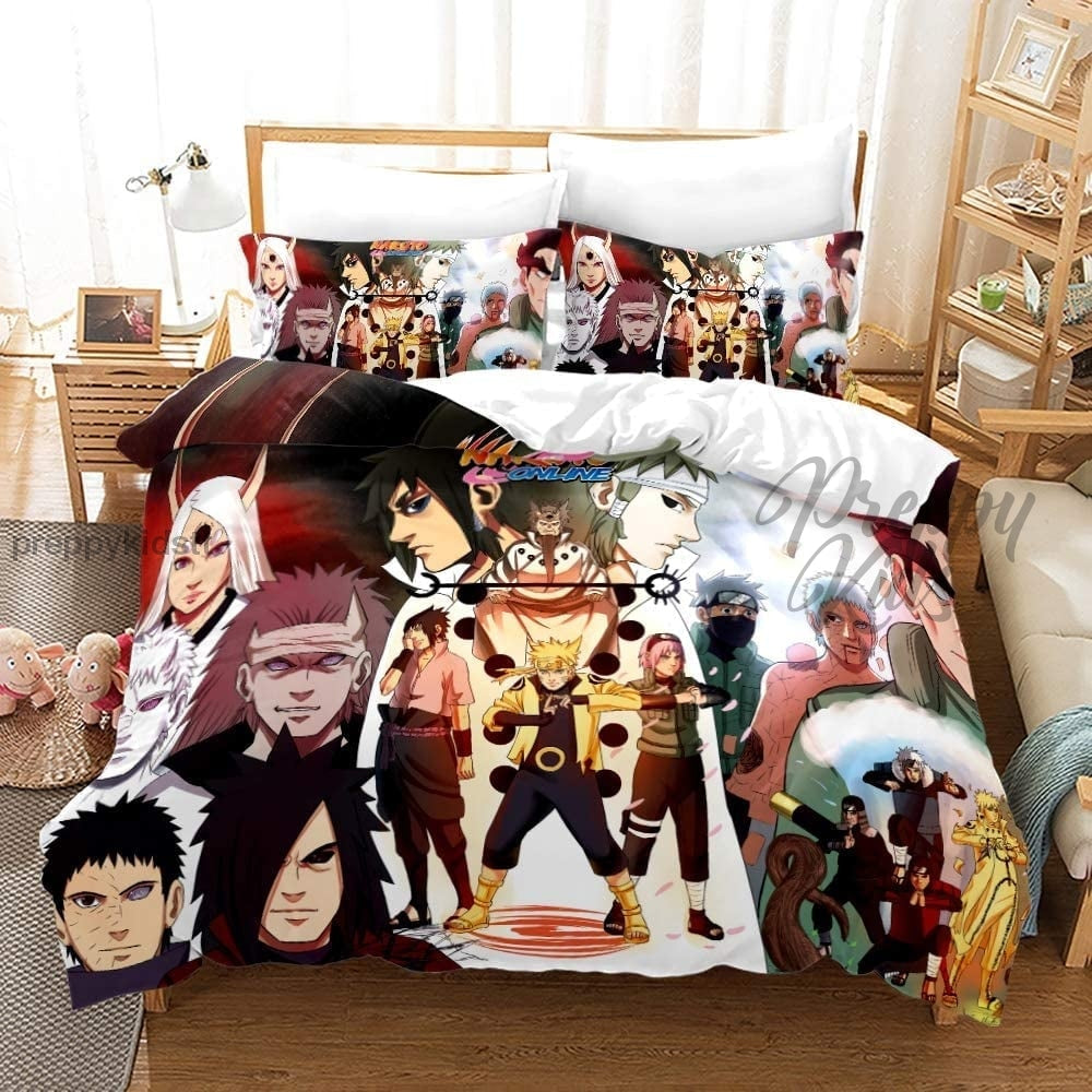 Naruto Crew 3Pc Comforter Set Bed Sets