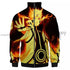 Naruto Ultimate Flame 3D Hoodie (Zipper) Hoodies