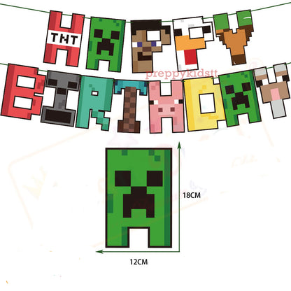 Minecraft ULTRA edition Party Decoration package