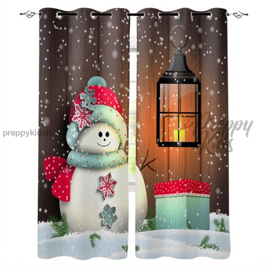 Snow Man Curtain