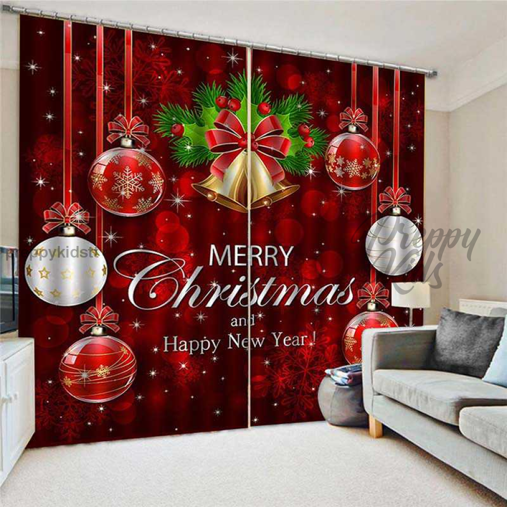 Merry Christmas Curtains Curtain
