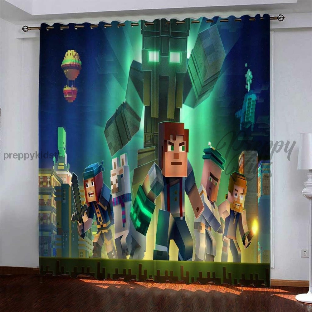 Creeper Panel NO. 12 - Minecraft Curtains