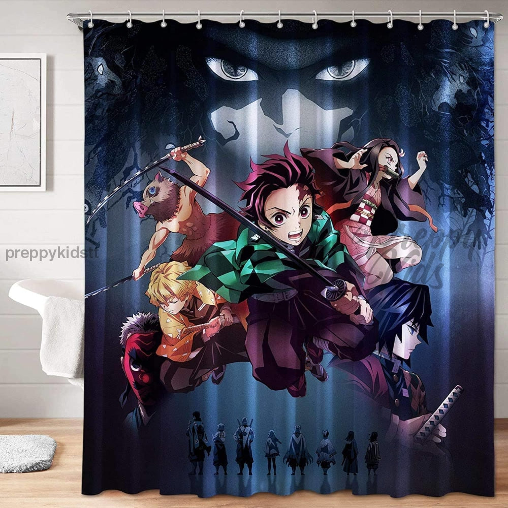 Demon Slayer Curtain All Star Crew Anime (Blackout - 2 Panels)