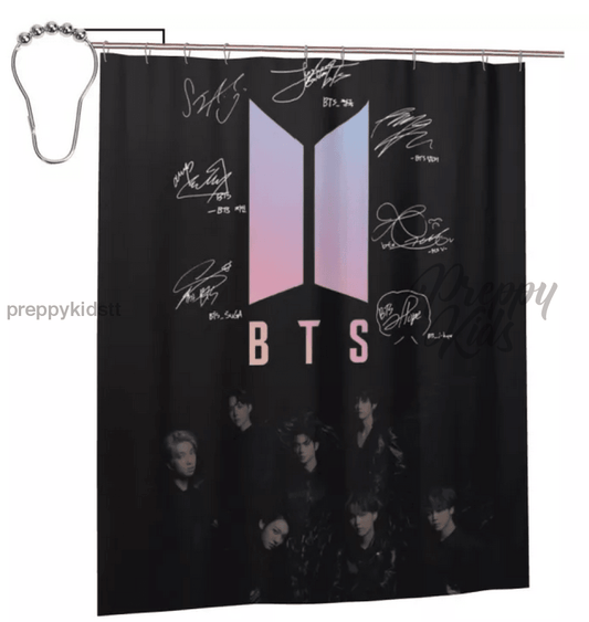 Bts Black Logo Curtain (Blackout 2 Panels