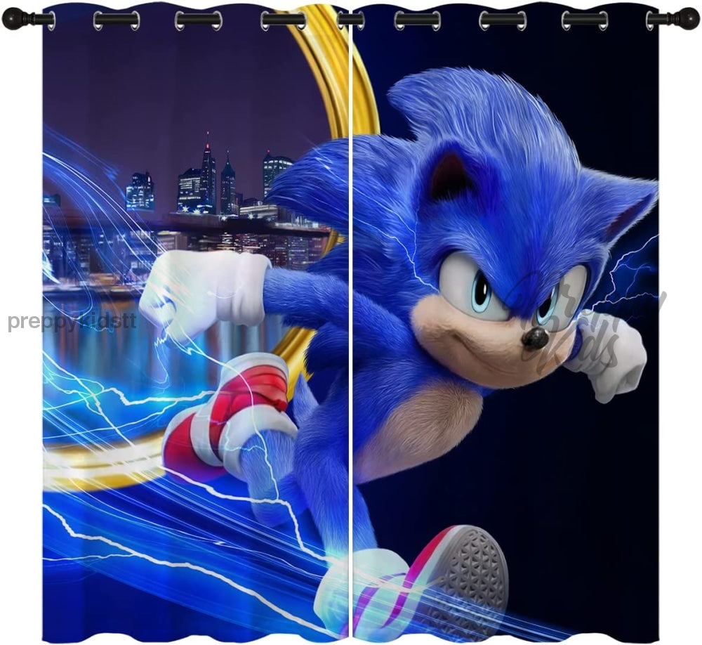 Sonic Running Curtain (Blackout - 2 Panels)