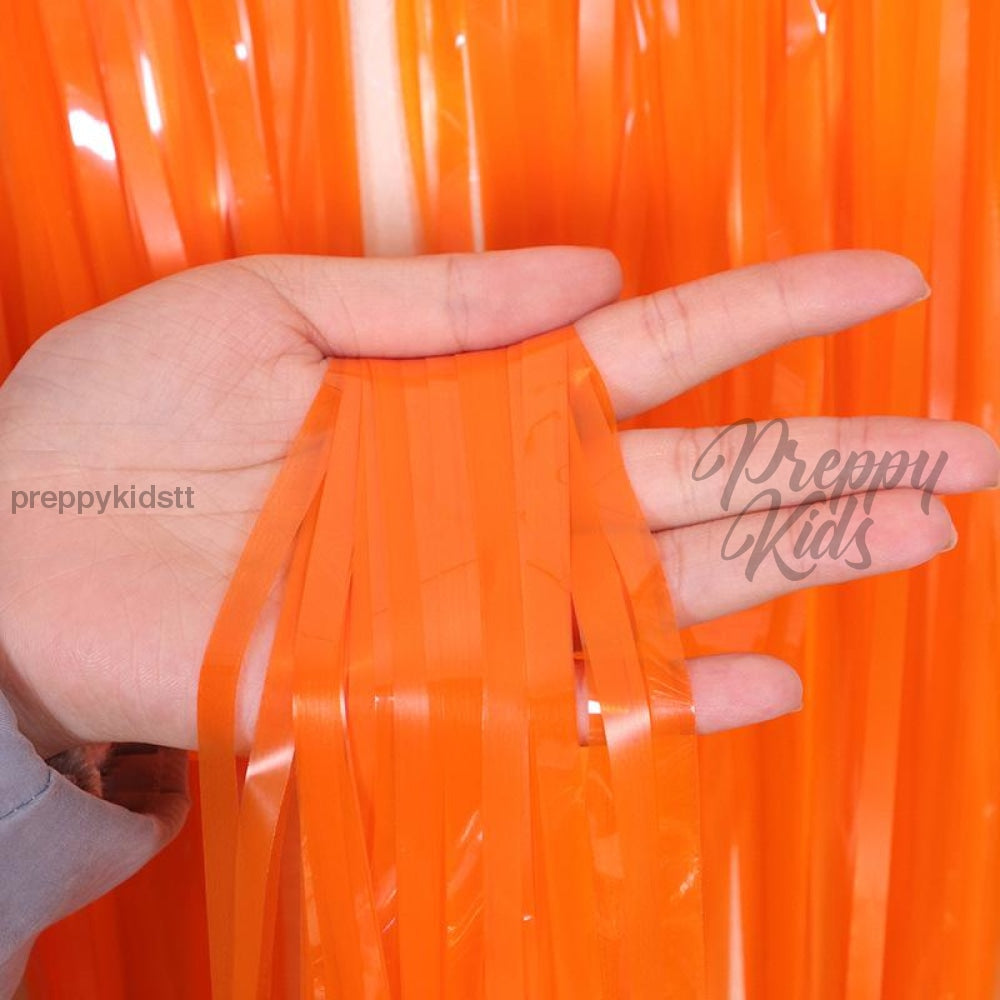 Orange Rain Curtain Party Decorations