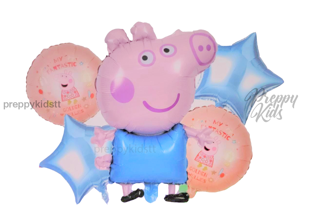 Peppa 5Pc Foil Balloon Set Party Decorations