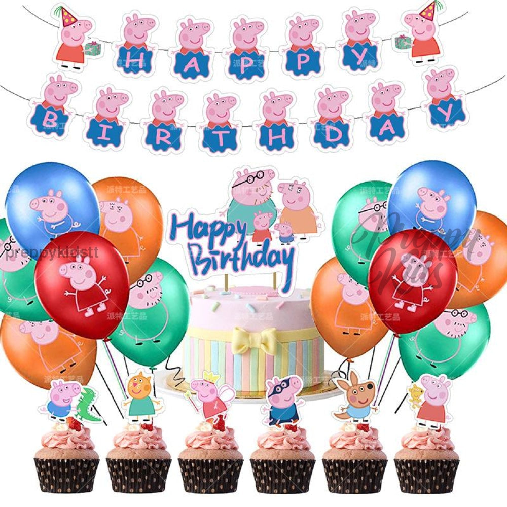 Peppa Party Decoration Package 2Nd Edition Decorations