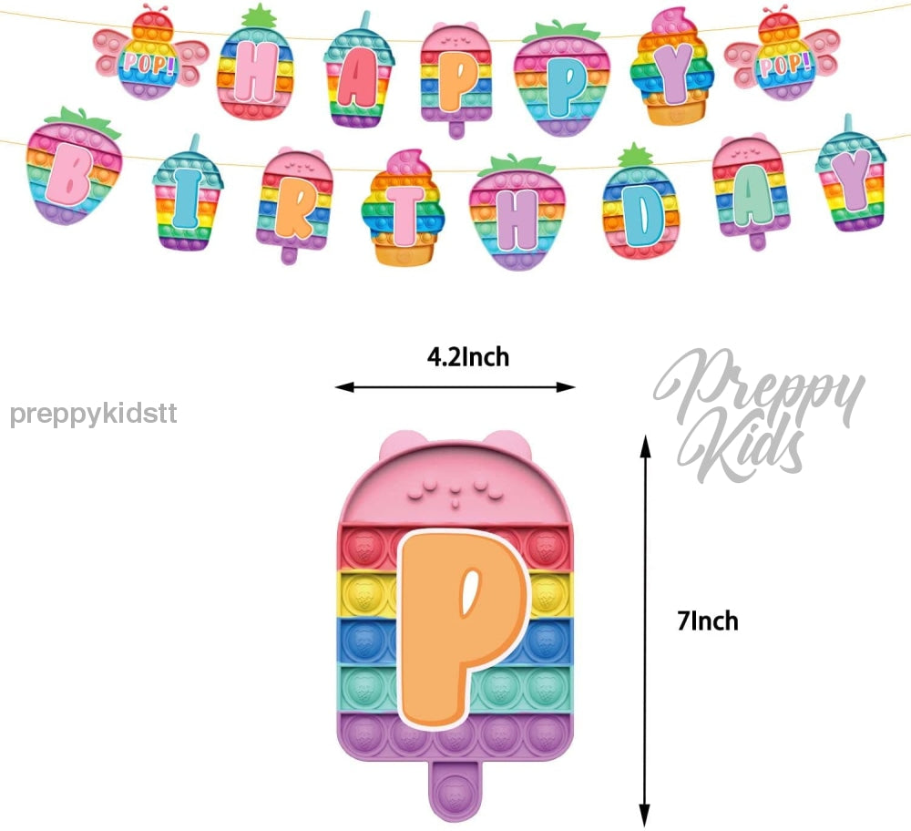 Pop It Girls Version Package Party Decorations