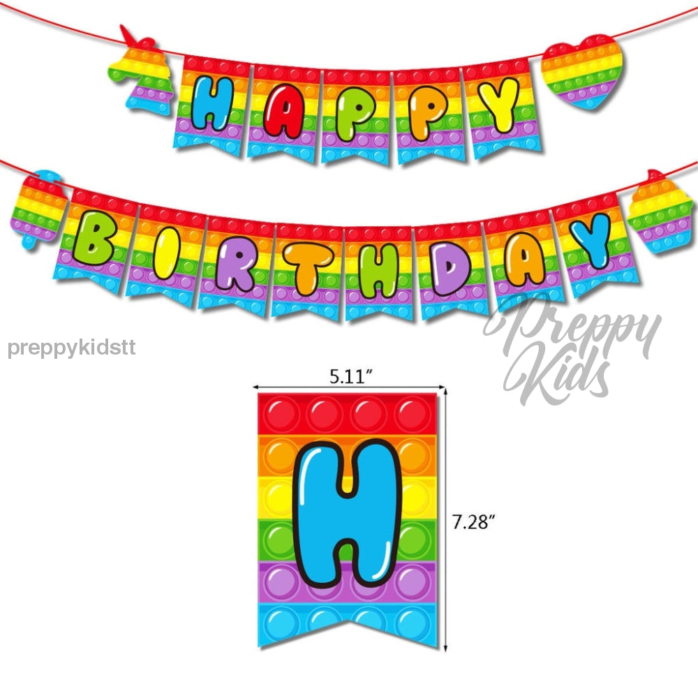 Pop It Lite Package Party Decorations