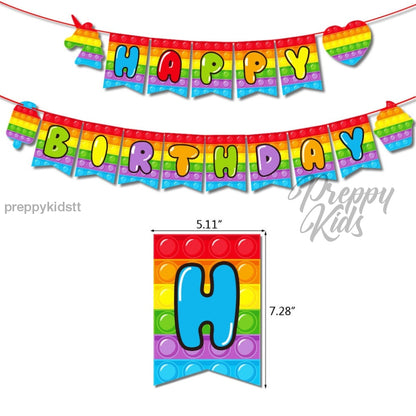 Pop It Lite Package Party Decorations