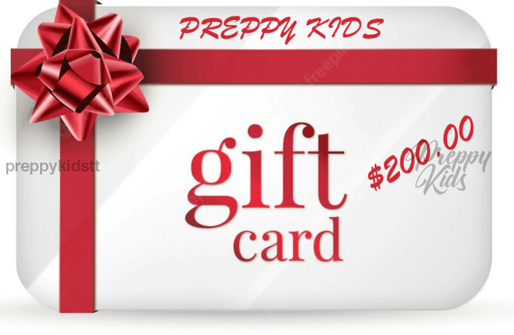 Preppy Kids Gift Cards Ttd 200.00