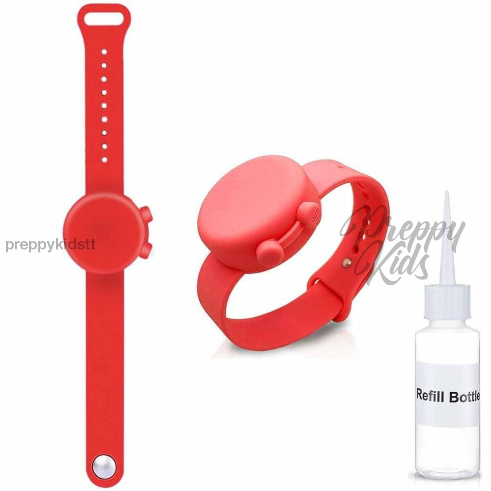 Red Wristband Hand Sanitiser Bracelet (Red) Bts