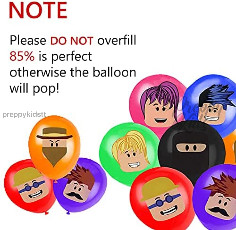 Roblox 24 Pcs Latex Balloons Party Decorations