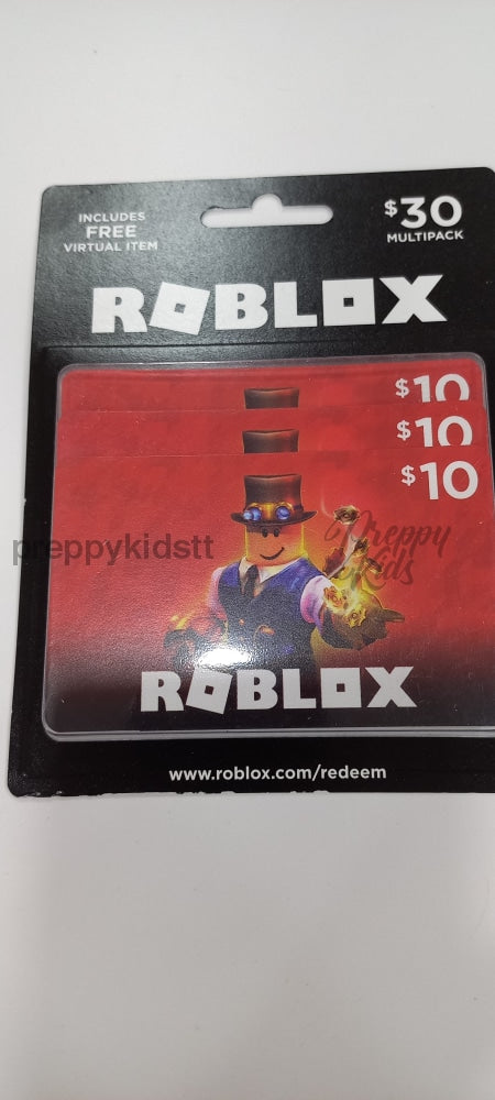 Roblox $30.00 Gift Card (Multipack) – Preppy Kids (Grand Bazaar)