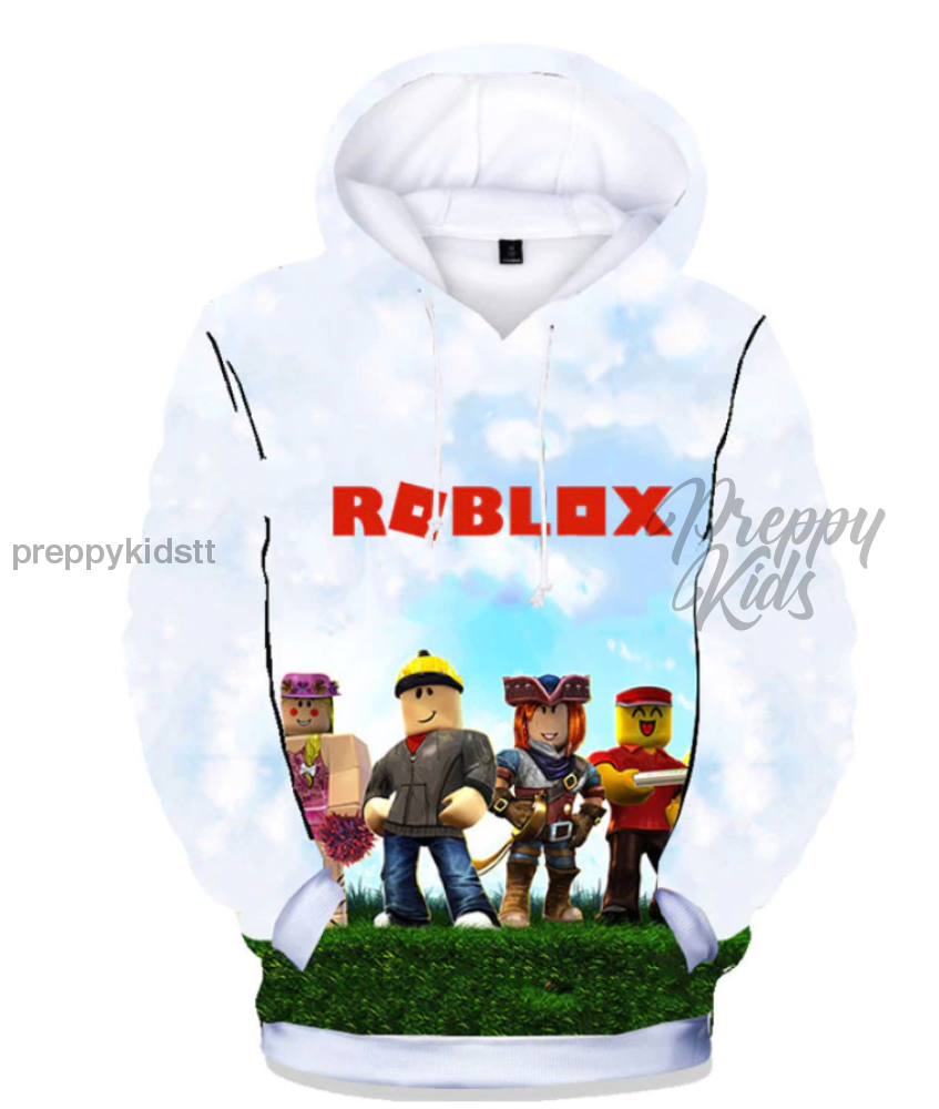 Roblox 3D Hoodie (White) Hoodies