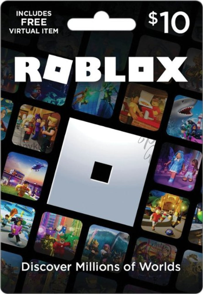 Roblox Gift Cards 10 Usd Physical Card