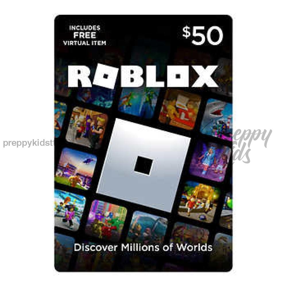 Roblox Gift Cards 50Usd Physical Card