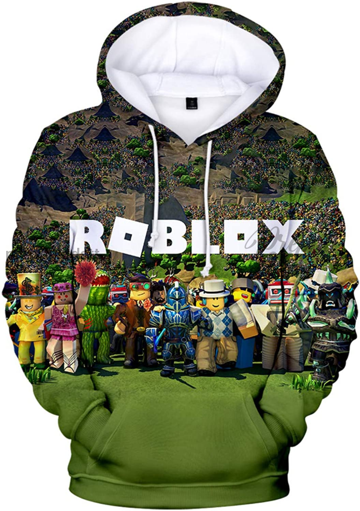 Roblox Hoodie Green Machine 3D Hoodies