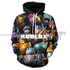 Roblox Hoodie Pullover Black All Star Crew 3D Hoodies