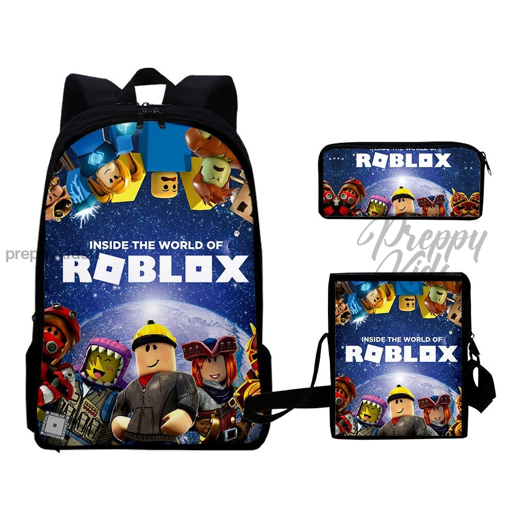 Roblox Inside The World Backpack Set (3Pc) Backpack