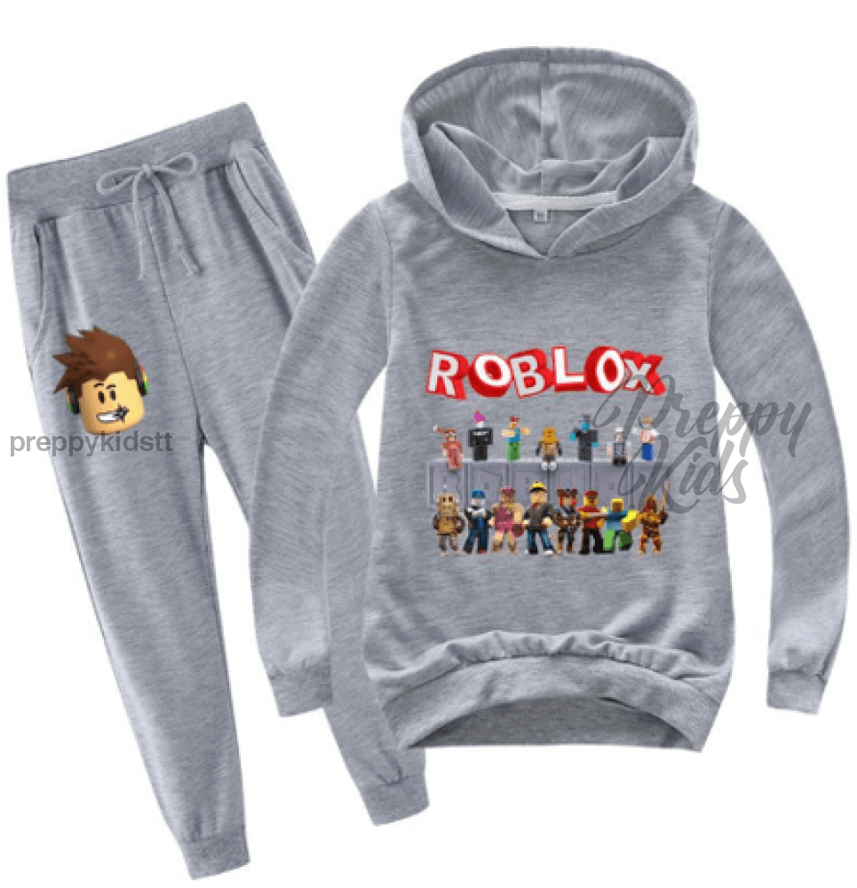 Roblox Track Suits (Full Grey