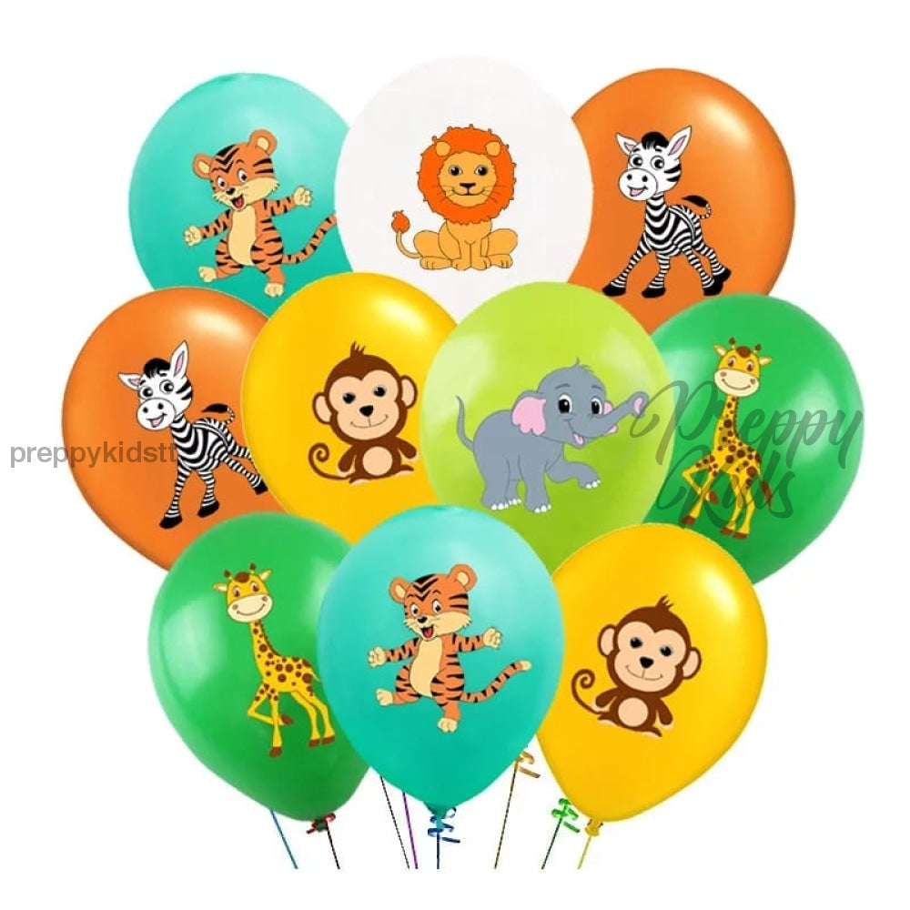 Safari Theme Latex Balloon Party Decorations