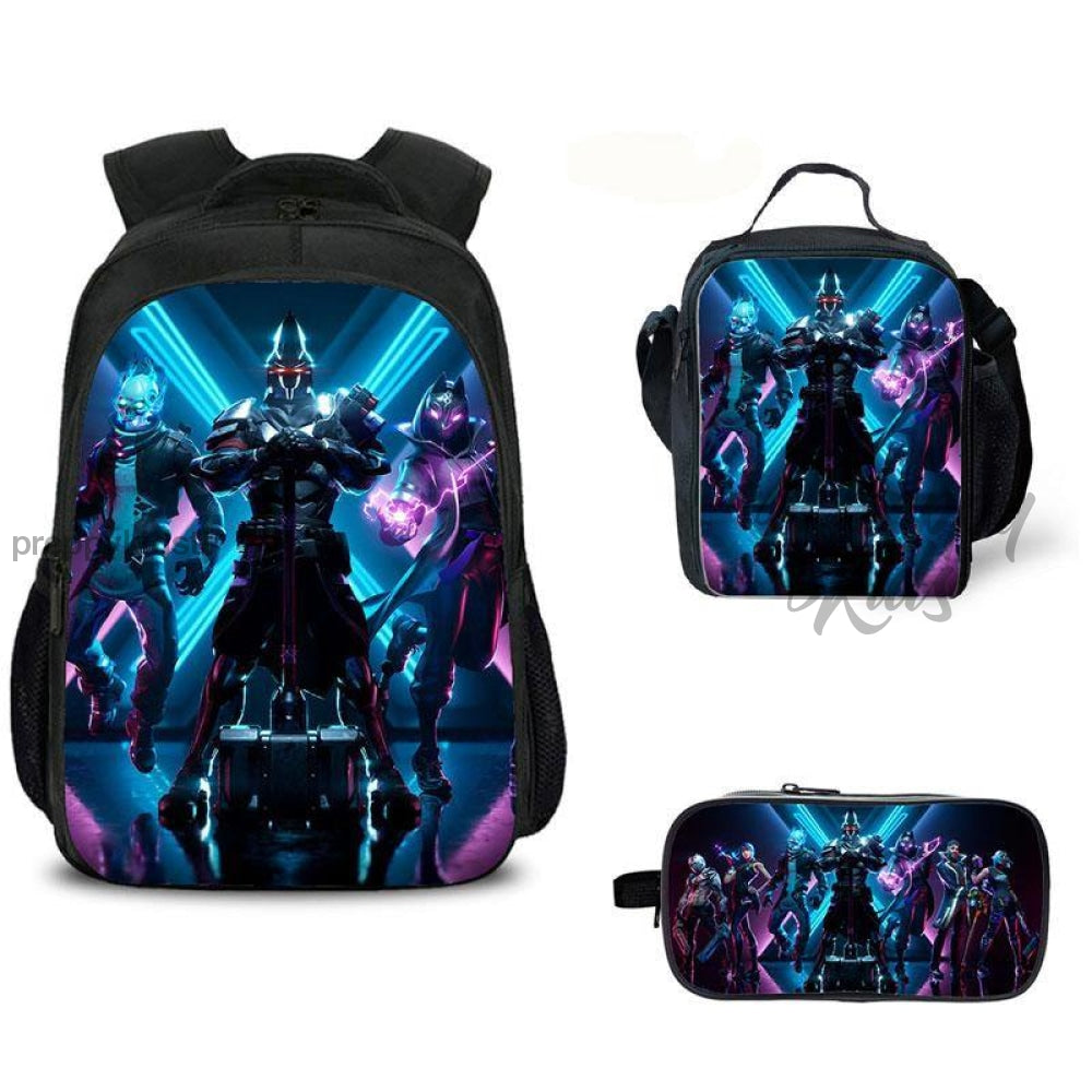 Season X Fortnite Backpack Set (3Pc) 2Nd Year To Std. 3 Backpack