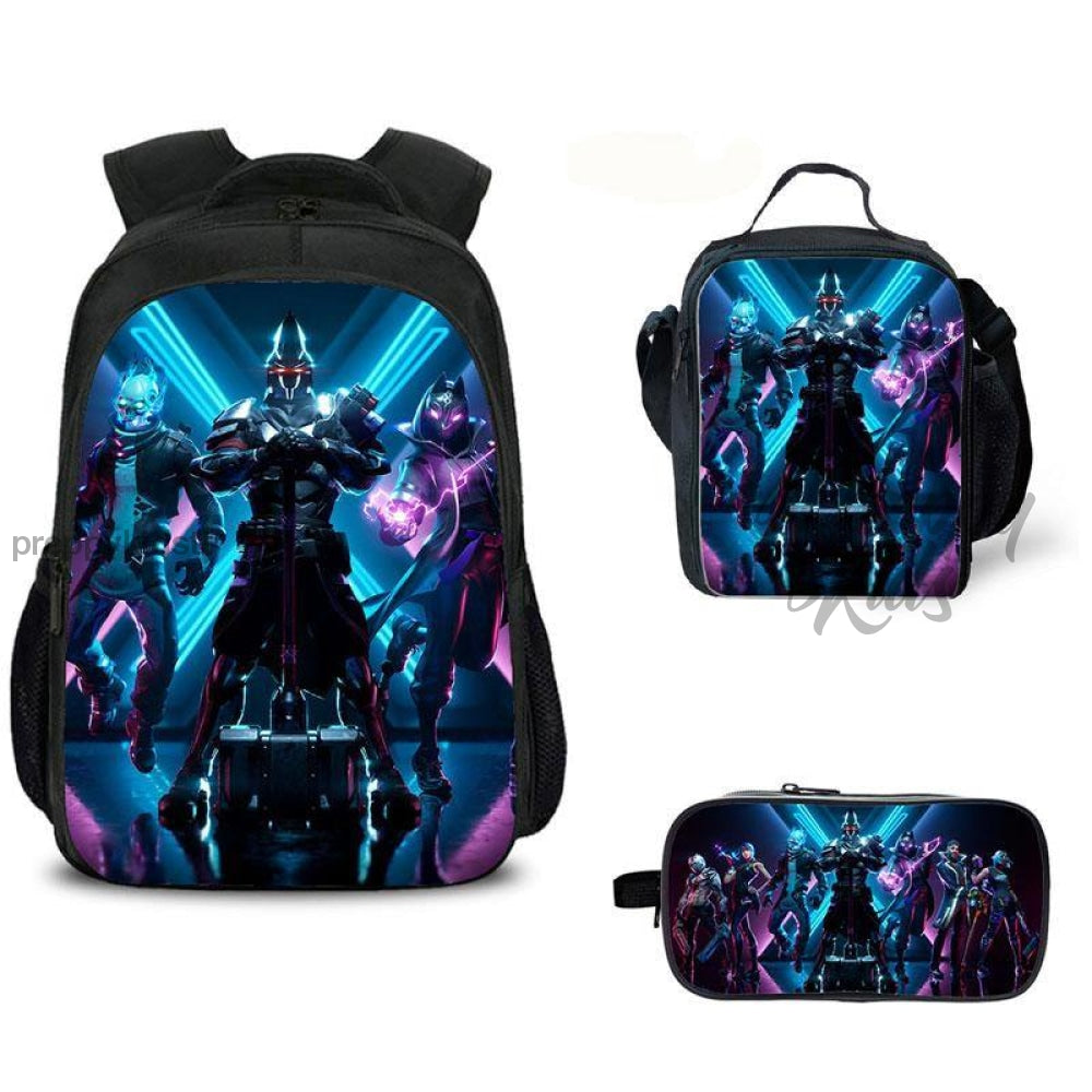 Season X Fortnite Backpack Set (3Pc) Backpack