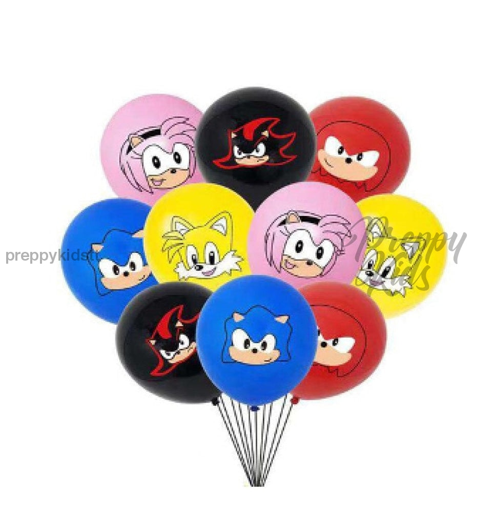 Sonic 15Pcs Latex Balloons Party Decorations