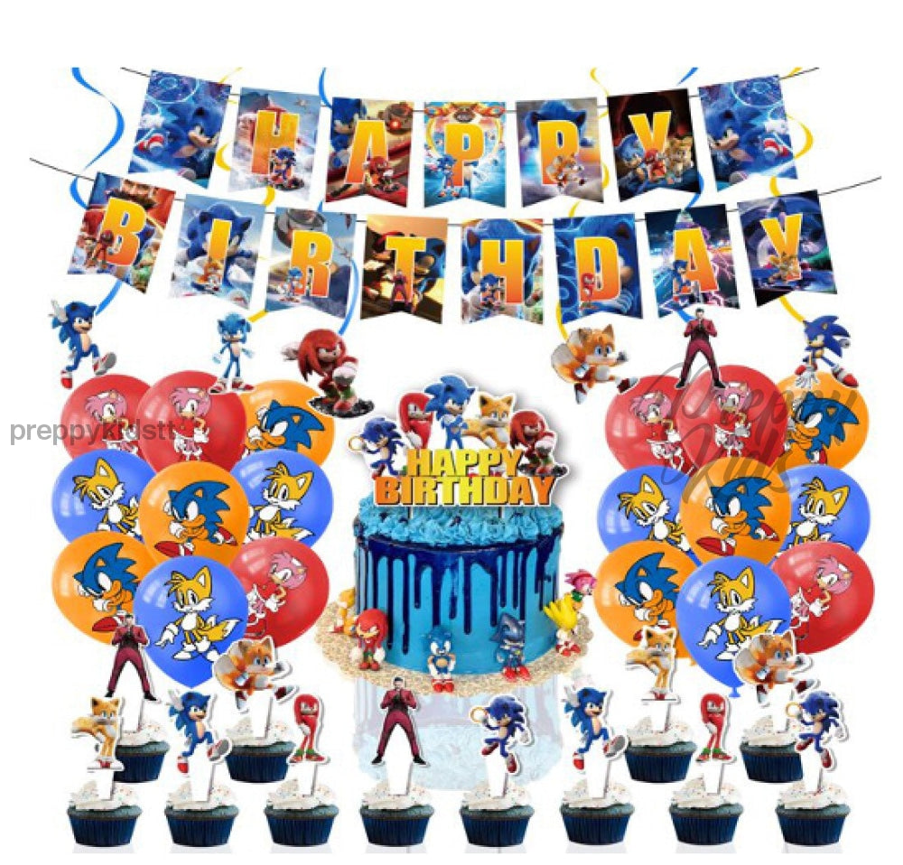 Sonic 2 Party Decoration Package (38 Pcs) Decorations