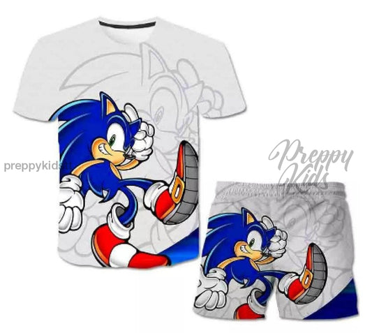 Sonic 2Pc Suit Outfit (White) Track Suits
