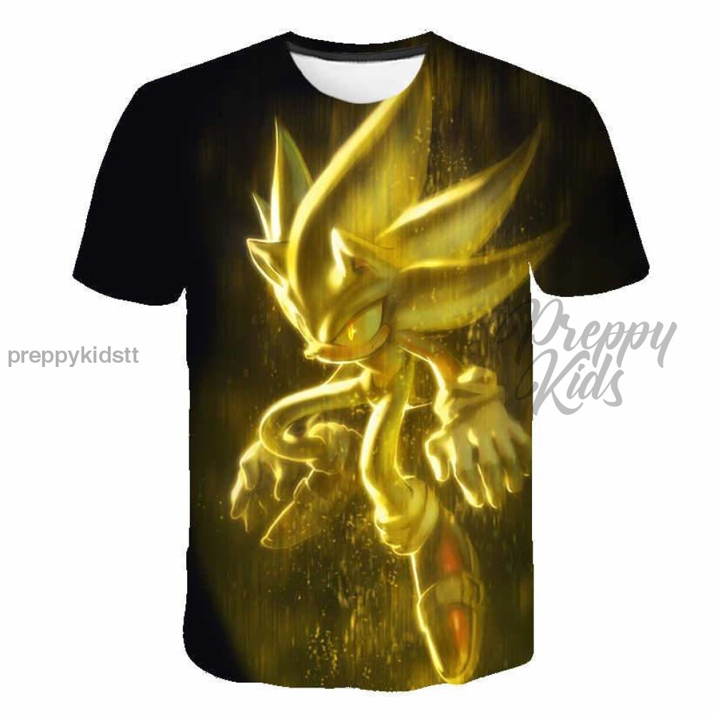 Sonic 3D Gold Tshirt (Rich Blue) Hoodies