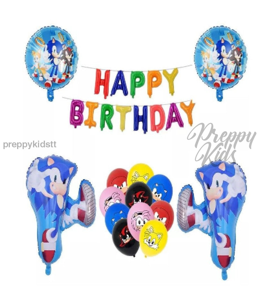 Sonic Balloon Package Party Decorations