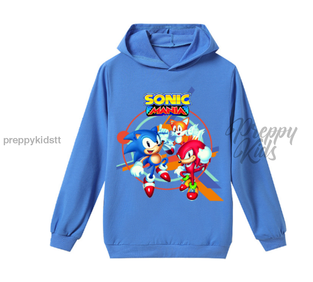 Sonic Hoodie Mania (Cotton - Blue) 3D Hoodies