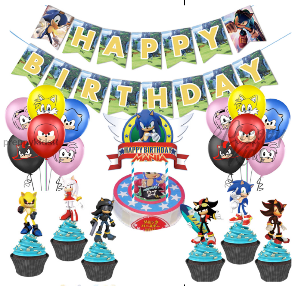 Sonic Party 1St Edition Decorations